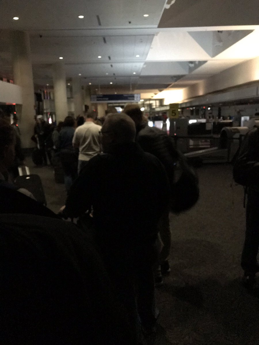 Power outage at @Bradley_Airport in New England  - Terminal A is currently operating on backup power   