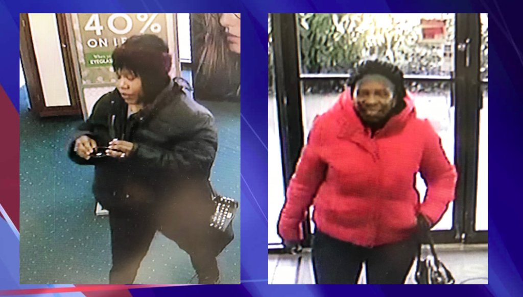 Two women wanted for allegedly stealing $900 worth of eyeglass frames in Hamden    
