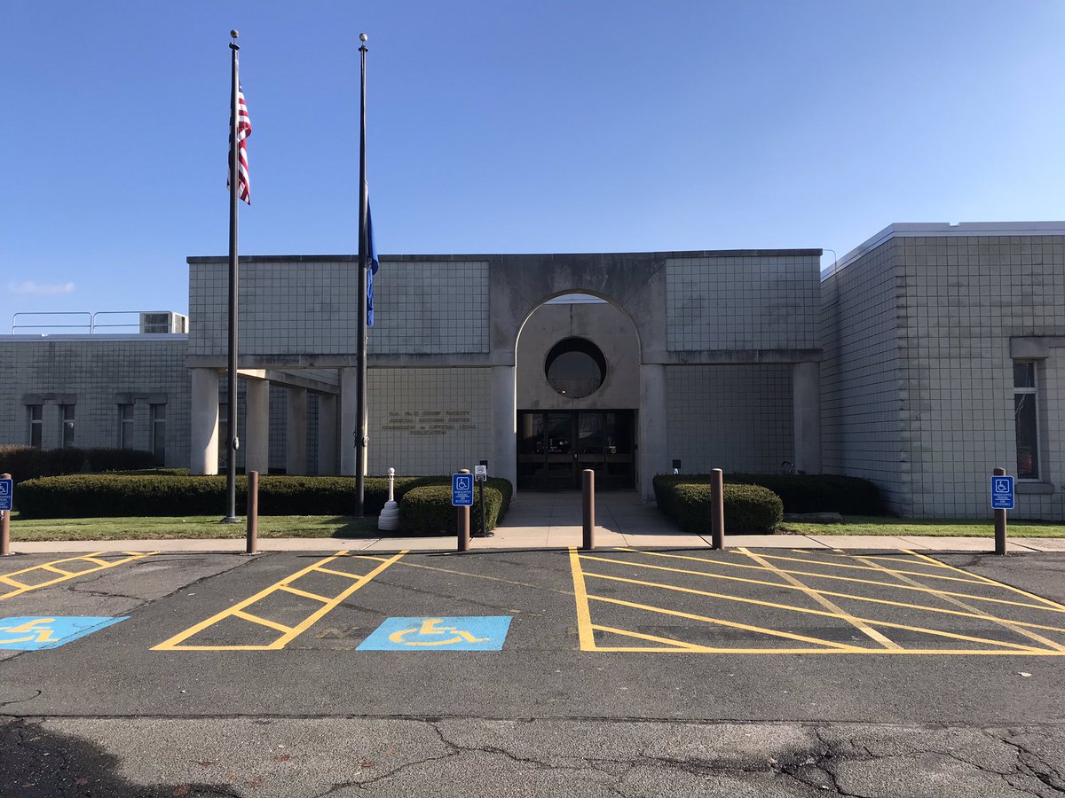Incident at Enfield Superior Court. Defendant in lockup had  white substance. It's being tested by state police. 3 judicial marshals were checked out by EMTs but no one went to the hospital.