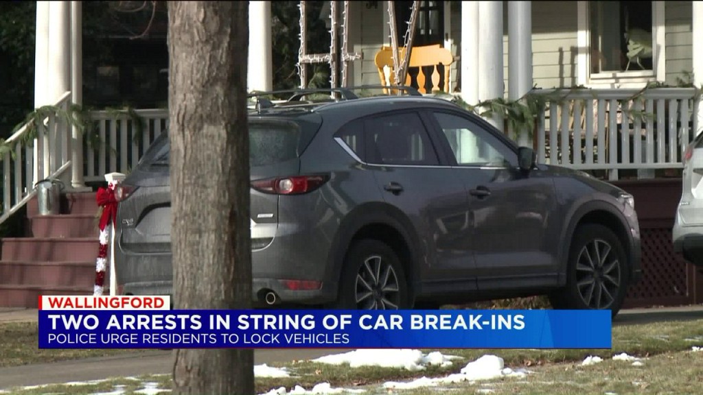 Wallingford police arrest 2 adults, 1 juvenile on vehicle burglary charges