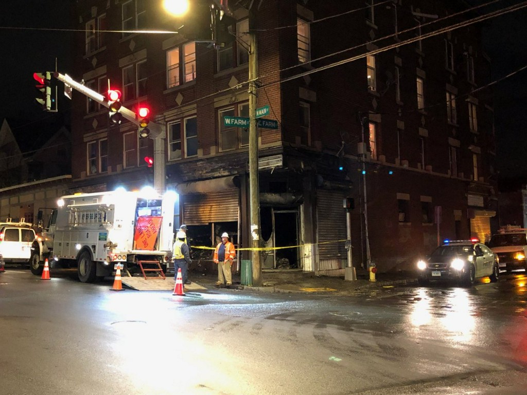 Waterbury firefighters were dispatched to 832 North Main Street for reports of a structure fire.