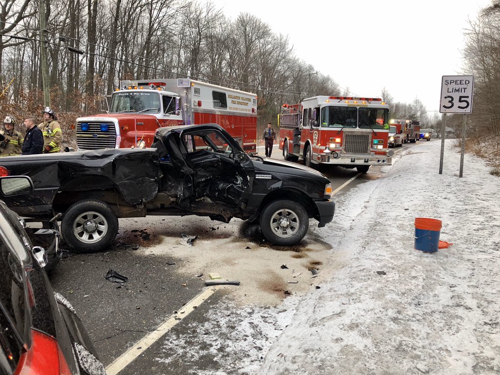 Fire and EMS crews responded to a two car accident with extrication. Total of four patients transported. Route 4 closed between Route 69 and Upson Rd. Detours are in place, expect traffic delays. 