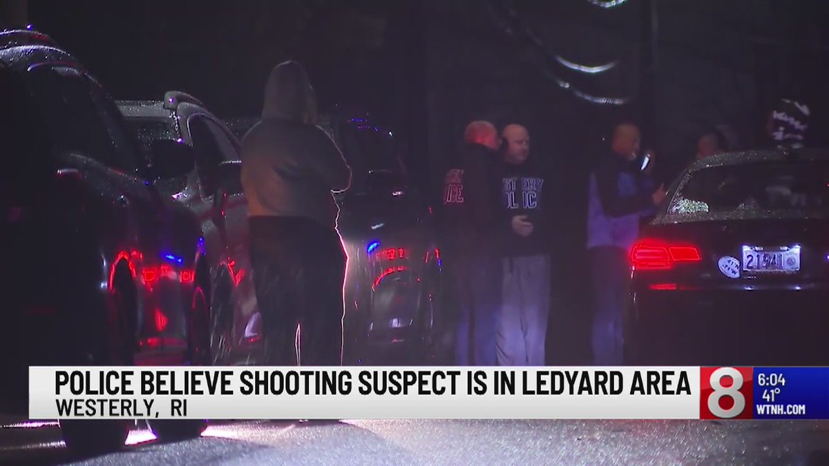 Westerly police say a CT man shot and killed his cousin. Then, drove away. They believe he's in Ledyard. Neighbors are asked to report anyone suspicious.