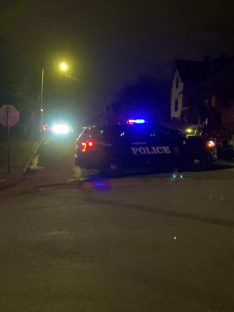 Scene in Ansonia. Holbrook St at Clarkson St is blocked off for a shooting investigation 