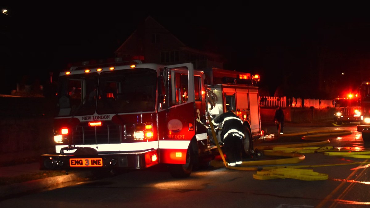 Units operated at a working fire 500 Pequot Ave, New London, Connecticut,  with reported people trapped. One person was rescued and transported to the hospital
