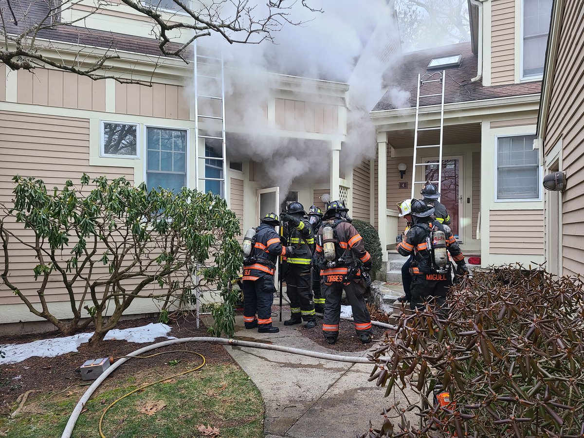 Danbury Firefighters battle a 3rd alarm in a townhouse complex