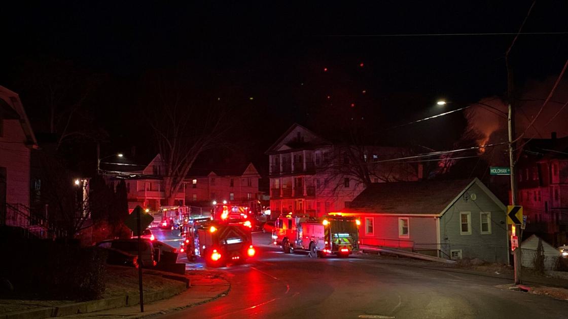 Crews battle early morning house fire in Waterbury on Howard Street 