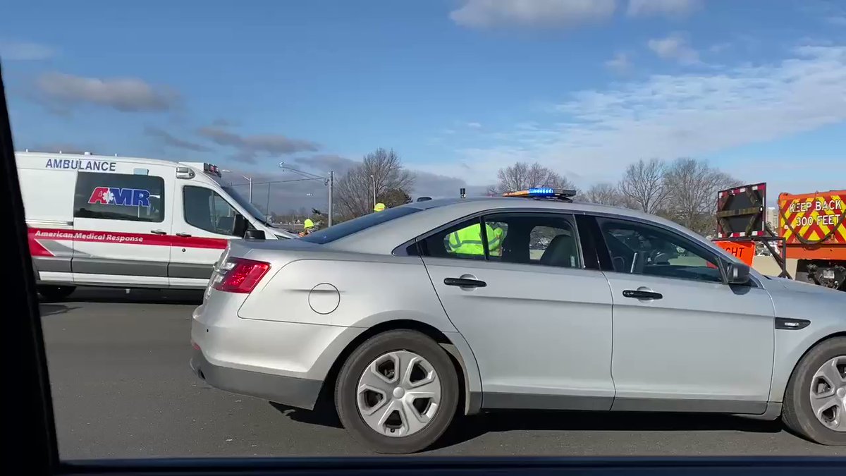 Multiple car crash on 95  in New Haven between exits 46 and 47 with at least one person being transported by ambulance. 