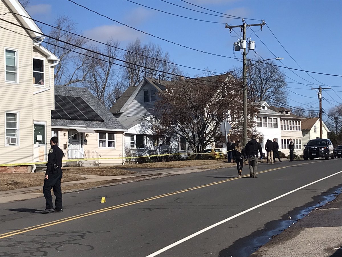 Scene in New Britain where a shooting near NBHS sends students into a soft lockdown; NBPD holding briefing in a few minutes; the latest as we get it online and on-air