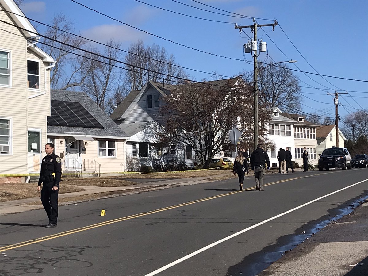 Scene in New Britain where a shooting near NBHS sends students into a soft lockdown; NBPD holding briefing in a few minutes; the latest as we get it online and on-air