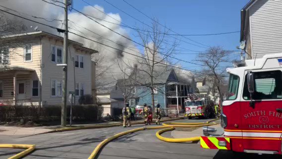 Emergency crews are on the scene of a fire on Clinton Ave. in Middletown