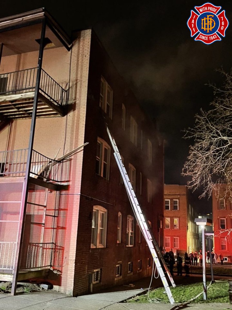 Companies operated overnight in a residential building on Bedford Street in the city's NorthEnd