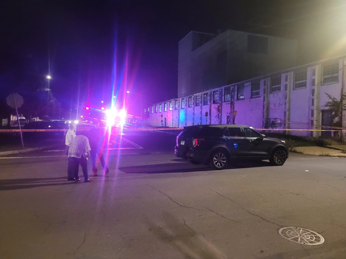 multiple city blocks around Chapel St. in New Haven are blocked off. Police are investigating after an officer was shot while responding to a car crash. The officer has been released from the hospital