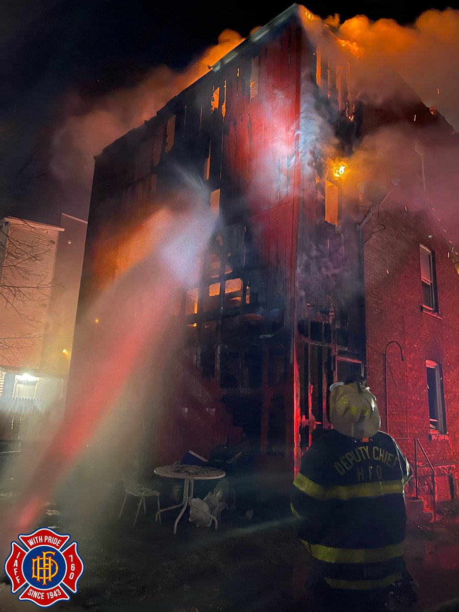 Our members operated last night on Lenox Street in the city's North End. Companies arrived to a heavy fire condition from the rear porches. 