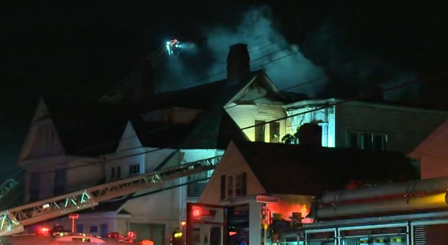 Firefighters said multiple people were displaced following a residential building fire in Ansonia on Friday night