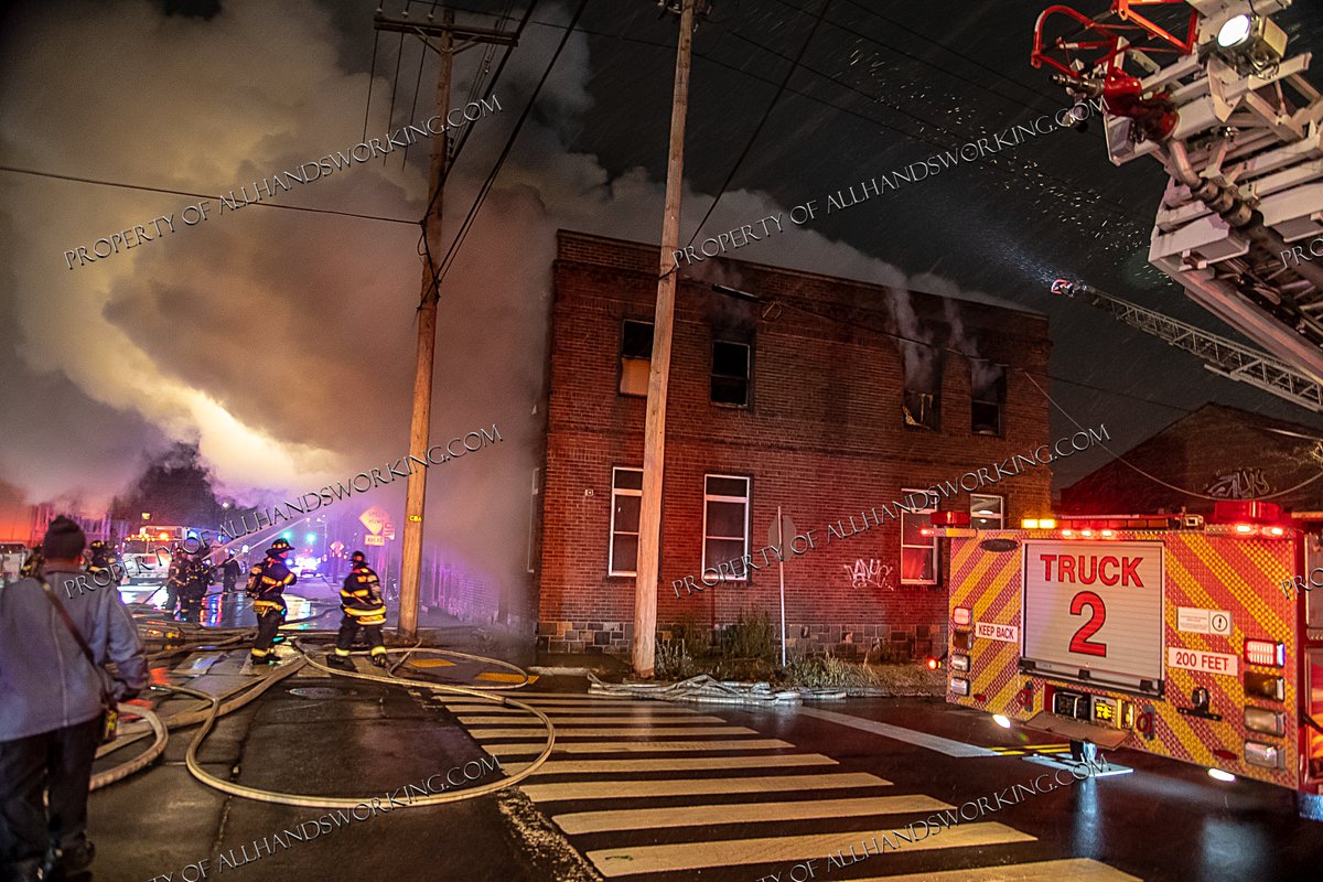 Two alarm, commercial building fire in New Haven, CT. 