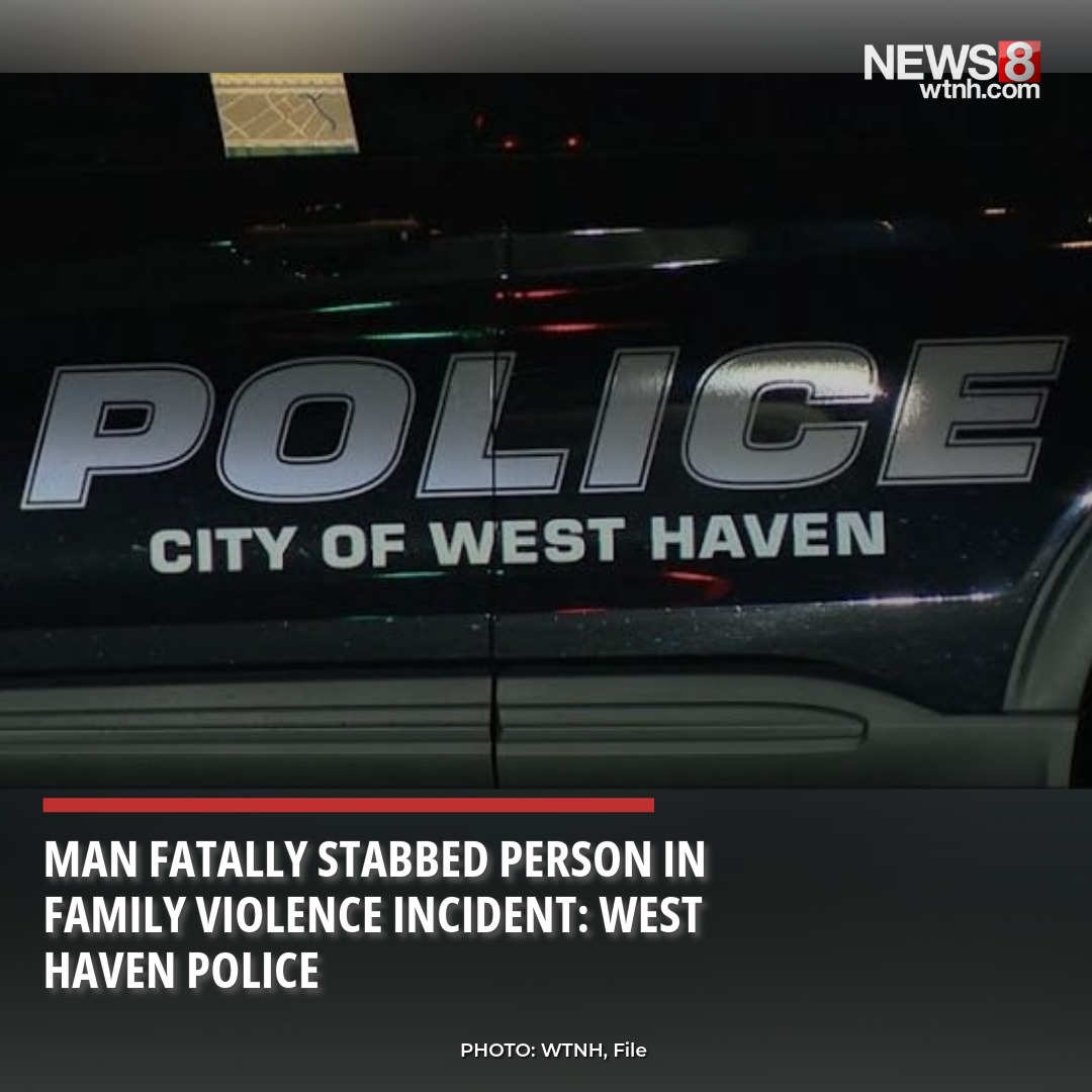 A man is in custody after allegedly fatally stabbing a person in a family violence incident Sunday evening at a West Haven apartment, according to police